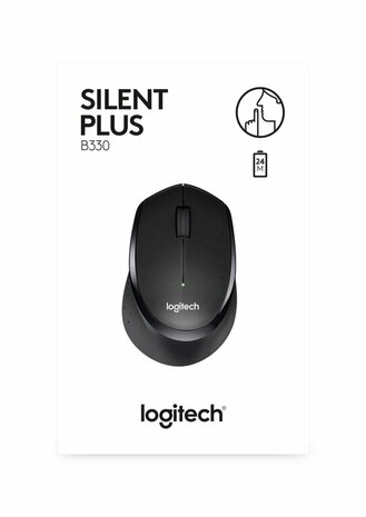 Logitech B330 Silent Plus | Draadloze Muis | RF-Draadloos | 1000 DPI | Zwart