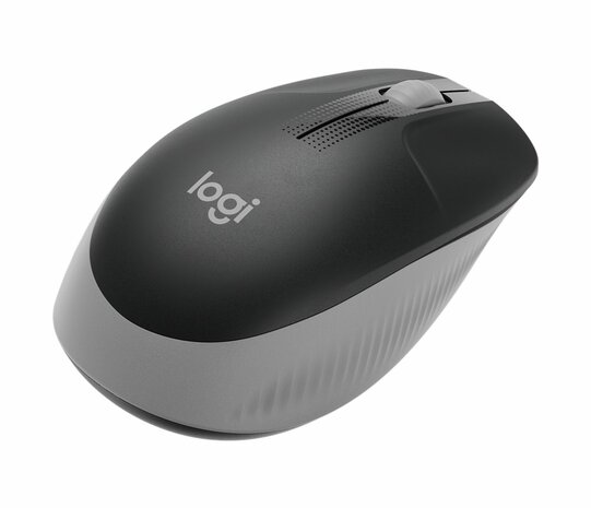 Logitech M190 | Ambidextrous Draadloze Muis | RF-Draadloos | 1000 DPI | Grijs