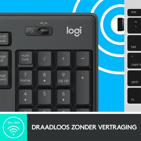 Logitech MK295 Silent | Draadloze Muis en Toetsenbordcombo | QWERTY