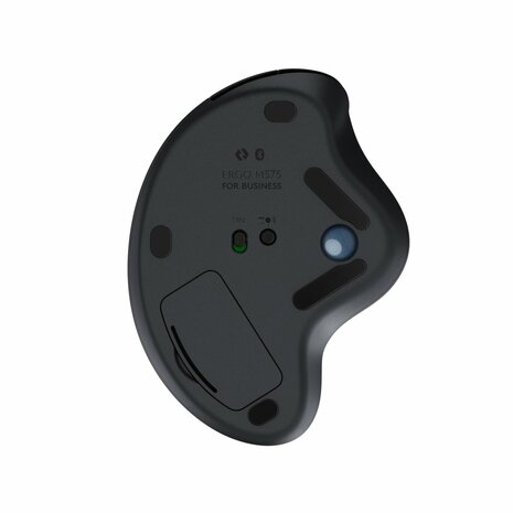 Logitech M575 Ergo Trackball for Business | Ergonomische Draadloze Muis | RF-Draadloos + Bluetooth | 2000 DPI | Grafiet
