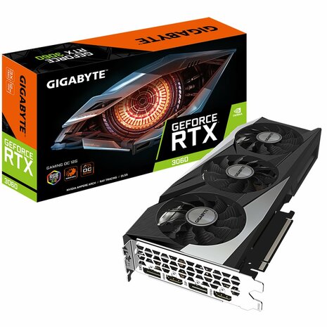 Gigabyte GeForce RTX 3060 Gaming OC (rev. 2.0, LHR) | 12GB GDDR6 VRAM | Videokaart | GPU | Nvidia