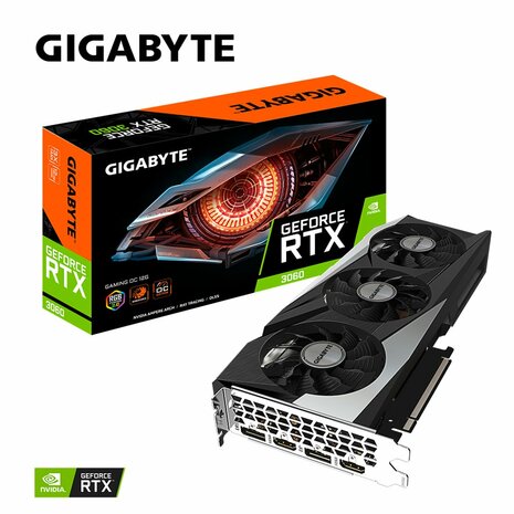 Gigabyte GeForce RTX 3060 Gaming OC (rev. 2.0, LHR) | 12GB GDDR6 VRAM | Videokaart | GPU | Nvidia