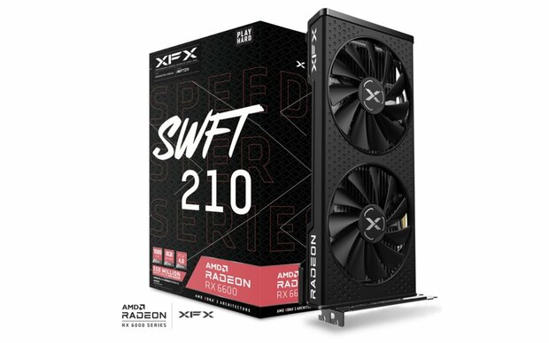 XFX Speedster Radeon RX 6600 | 8GB GDDR6 VRAM | Videokaart | GPU | AMD