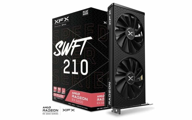 XFX Speedster Radeon RX 6600 | 8GB GDDR6 VRAM | Videokaart | GPU | AMD