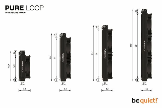 be quiet! PURE LOOP 120mm water & freon koeler