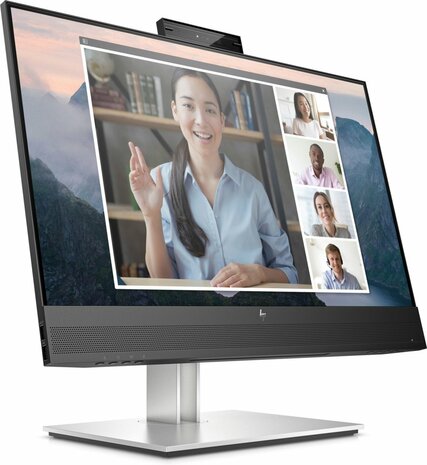 HP E24mv G4 60,5 cm (23.8") 1920 x 1080 Pixels Full HD Zwart, Zilver