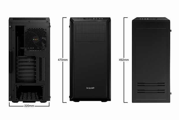 be quiet! Pure Base 600 Window | Midi Tower Case | Zwart