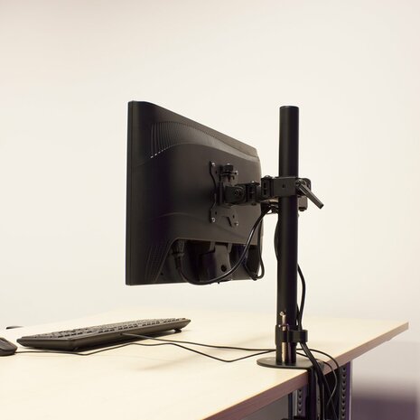  flat panel bureau steun 68,6 cm (27") Klem Zwart