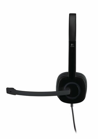 Logitech Stereo Headset voor meerdere apparaten met bediening op de draad