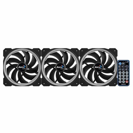 Aerocool Orbit RC 3x120MM RGB/GAMING +Remote 14.1dB
