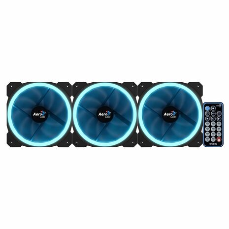 Aerocool Orbit RC 3x120MM RGB/GAMING +Remote 14.1dB