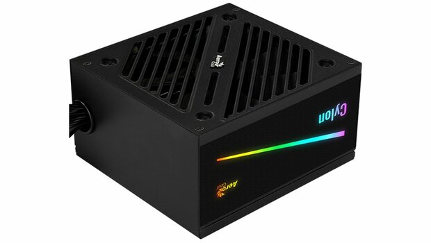 Aerocool PSU Cylon 500W 80 PLUS Soft, black, flat cables / RGB