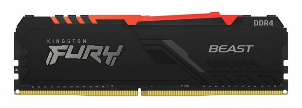 Kingston Fury Beast RGB | 1x16GB DDR4 | 3600MHz | DIMM | CL18 | Geheugenmodule | RAM