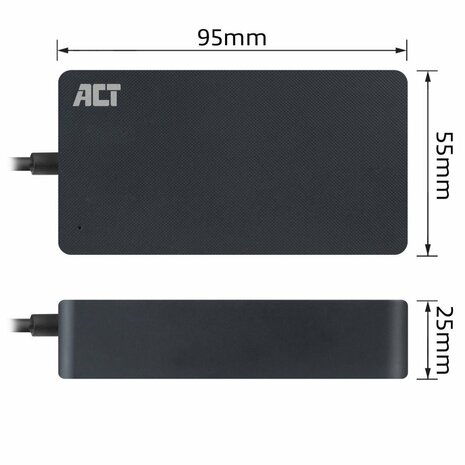 ACT AC2005 netvoeding & inverter Binnen 65 W USB-C