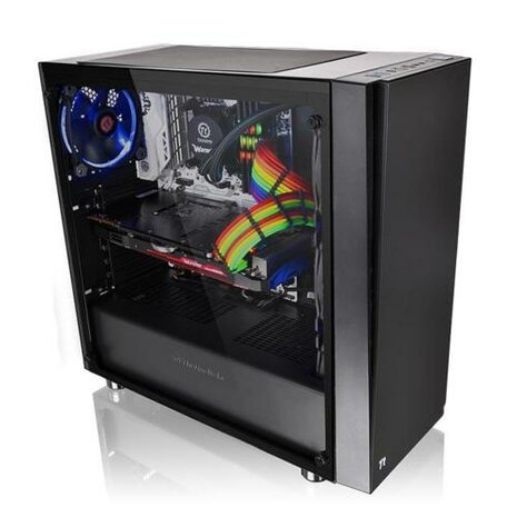 Thermaltake Versa J21 Tempered Glass Edition | Midi Tower Case | Zwart