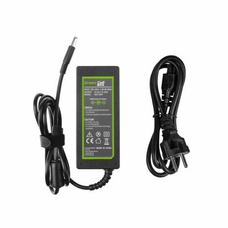 Green Cell AD75AP | Dell Notebook Lader | 65 Watt | 1.2 Meter