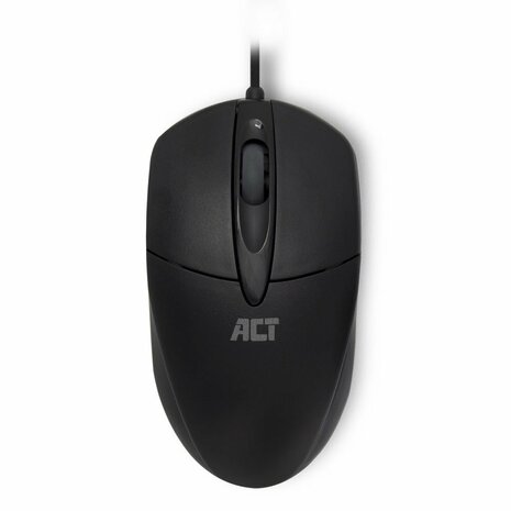 ACT AC5005 | Ambidextrous Bedrade Muis | USB-A | 1000 DPI | Zwart