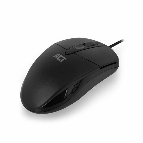 ACT AC5005 | Ambidextrous Bedrade Muis | USB-A | 1000 DPI | Zwart