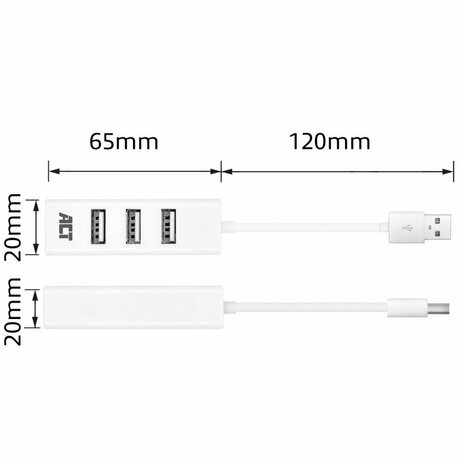 ACT AC6200 | USB 2.0 Interface Hub | 480 Mbps | Wit