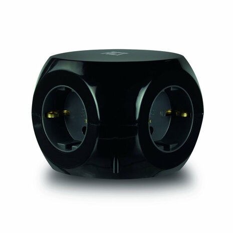 ACT AC2400 | Stekkerdoos | 3 Stopcontacten | Zwart