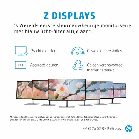 MON HP Z27q G3 27inch Quad-HD 60hz IPS HDMI DP H-VEST