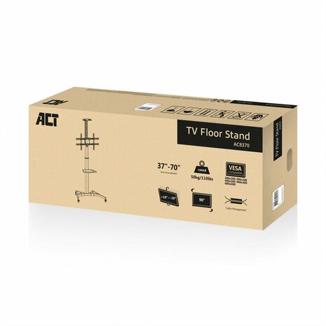 ACT AC8370 | TV-beugel Trolley | 37-70" | max 50kg | VESA 600x400