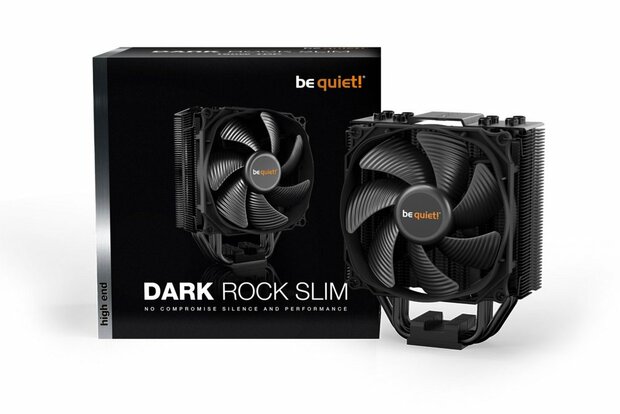 be quiet! Dark Rock Slim | 180W TDP | 159mm Hoogte | 120mm Fan | CPU Luchtkoeler