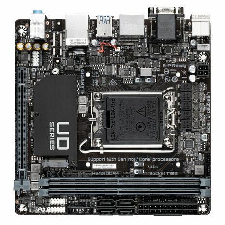Gigabyte H610I DDR4 | Socket LGA 1700 | Intel H610 | 2xDDR4 | Mini-ITX | Moederbord