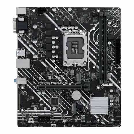 ASUS PRIME H610M-E D4-CSM | Socket LGA 1700 | Intel H610 | 2xDDR4 | Micro-ATX | Moederbord