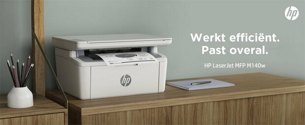 HP LaserJet Pro MFP M140w AiO Laserprinter | 600 x 600 DPI | Wifi | Zwart/Wit