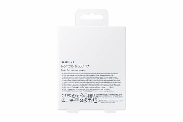 Samsung Portable SSD T7 2000 GB Blauw