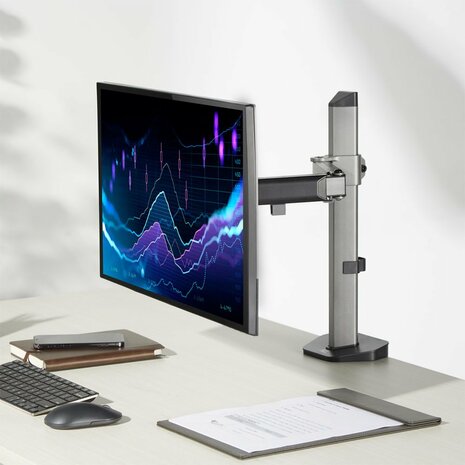 ACT AC8335 | Verstelbare Monitor-bureaubeugel | Tot 32" | Max 9kg | VESA 100x100 | 1 Monitor