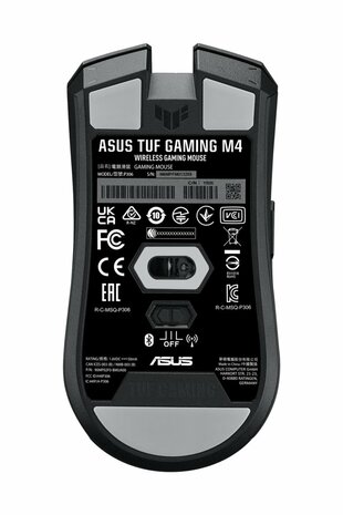 ASUS TUF Gaming M4 | Draadloze Gaming Muis | RF-Draadloos + Bluetooth | 12.000 DPI | Zwart