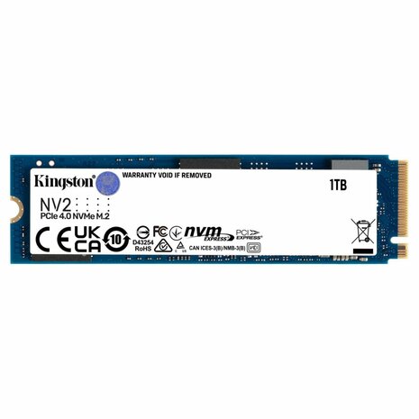 Kingston NV2 | 1TB NVMe SSD | M.2 | Gen4 | 3.500MB/s