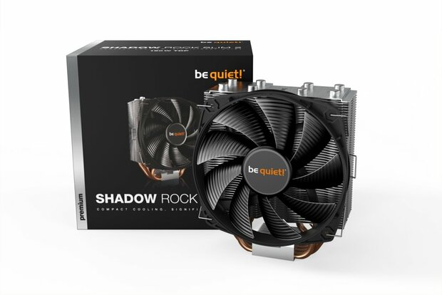 be quiet! Shadown Rock Slim 2 | 160W TDP | 161mm Hoogte | 135mm Fan | CPU Luchtkoeler