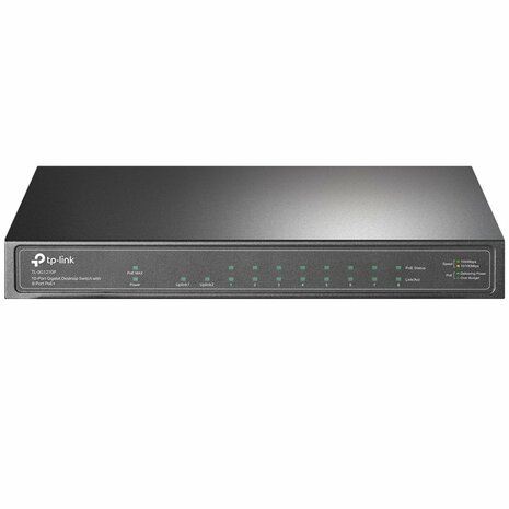 TP-LINK TL-SG1210P Gigabit Ethernet (10/100/1000) Power over Ethernet (PoE) Grijs