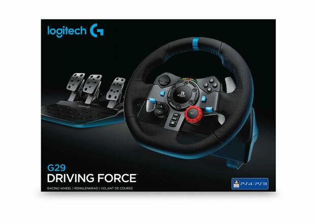 Logitech G G29 Driving Force Zwart USB 2.0 Stuurwiel + pedalen Analoog PC, PlayStation 4, PlayStation 5, Playstation 3