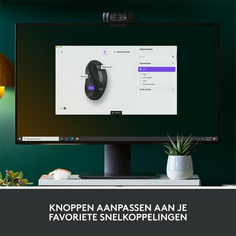 Logitech Signature M650 Large | Draadloze Muis | RF-Draadloos + Bluetooth | 2000 DPI | Grafiet