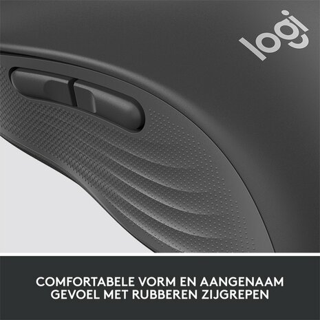 Logitech Signature M650 for Business | Ambidextrous Draadloze Muis | RF-Draadloos + Bluetooth | 4000 DPI | Grafiet