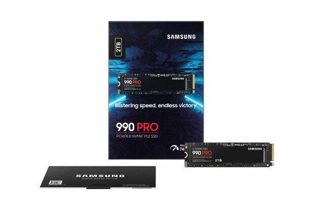 Samsung 990 PRO | 2TB NVMe SSD | M.2 | Gen4 | 7.450MB/s