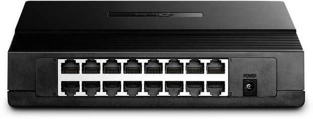 TP-LINK TL-SF1016DS netwerk-switch Fast Ethernet (10/100) Zwart