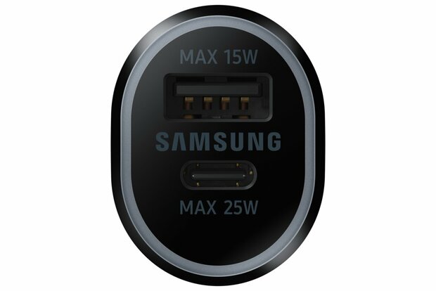 Samsung EP-L4020 | Autolader 25W USB-C & USB-A | Zwart
