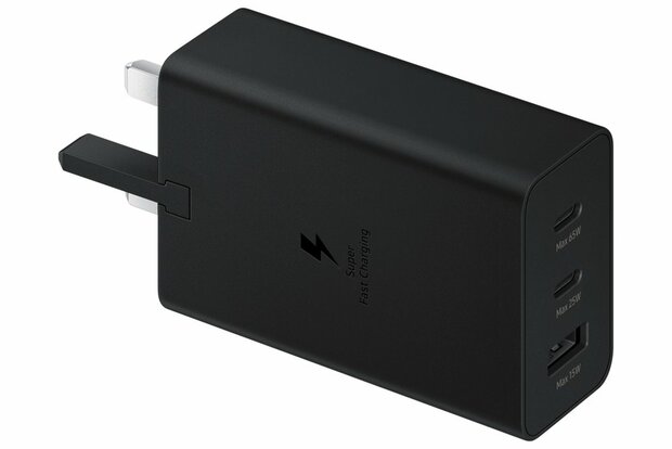 Samsung EP-T6530 | Oplader 65W | 2x USB-C & 1x USB-A | Zwart