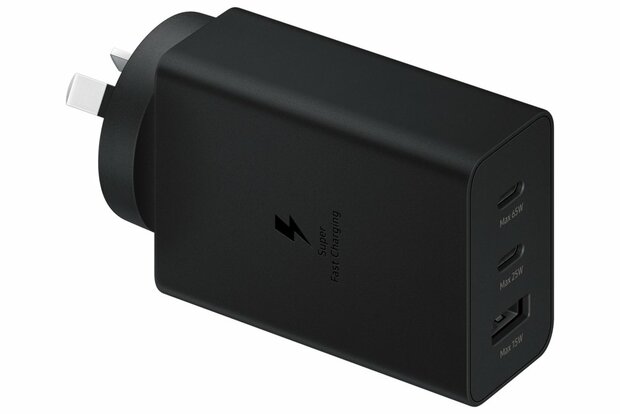 Samsung EP-T6530 | Oplader 65W | 2x USB-C & 1x USB-A | Zwart