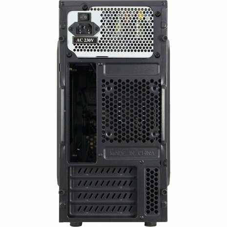 Inter-Tech MA-01 Micro Blue Light | Micro Tower Case | 500 Watt Voeding | Zwart