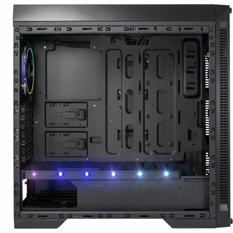 Inter-Tech X-908 Infini2 | Infinity Mirror | Tower Case | USB-C | Zwart