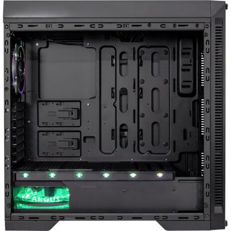 Inter-Tech X-908 Infini2 | Infinity Mirror | Tower Case | USB-C | Zwart