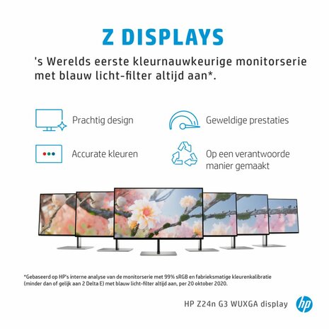 HP Z24n G3 61 cm (24") 1920 x 1200 Pixels WUXGA LED Zilver