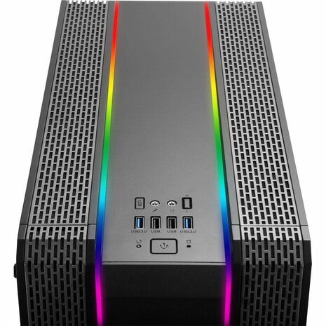 Inter-Tech S-3901 Impulse RGB | Tower Case | Zwart