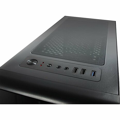 Inter-Tech CXC2 Blue Light | Midi Tower Case | Zwart